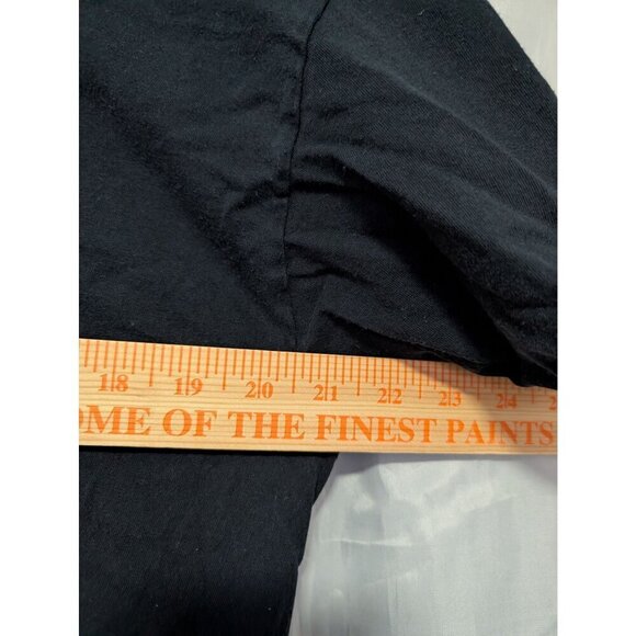 Inhale Exhale Skulls Smiley Fruit of The Loom Size L Graphic Tee Shirt Roses - Picture 4 of 6